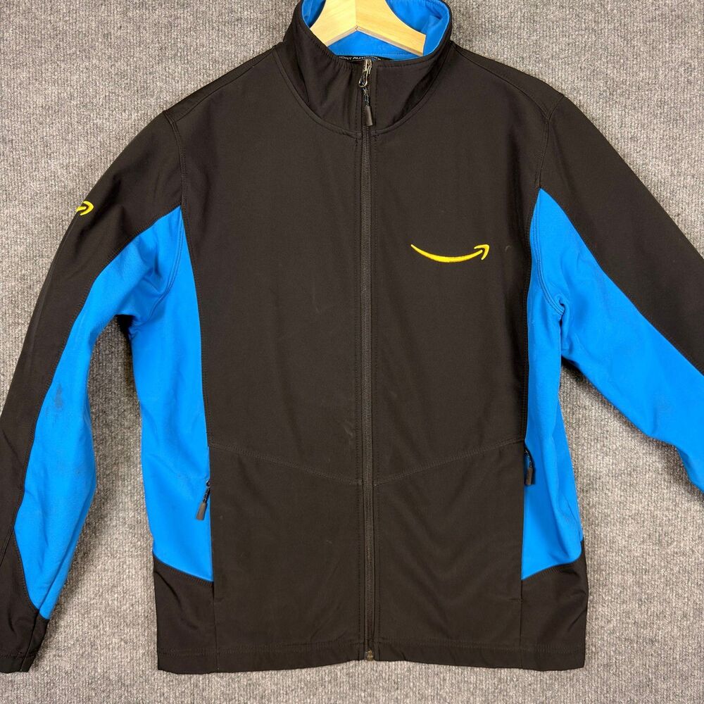 Amazon Prime Delivery Driver Jacket Men's Full Zip Softshell Size S Outdoor Rain - Picture 7 of 9